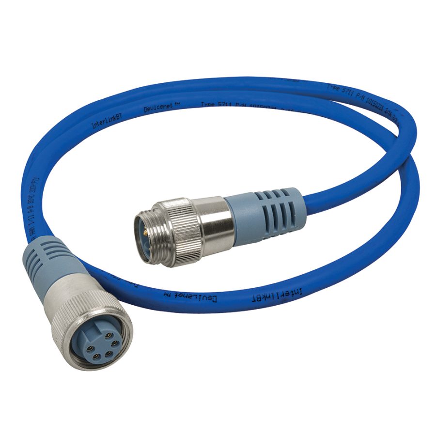 MARETRON NM-NB1-NF-10.0 MINI DOUBLE ENDED CORDSET - MALE TO FEMALE - 10M - BLUE