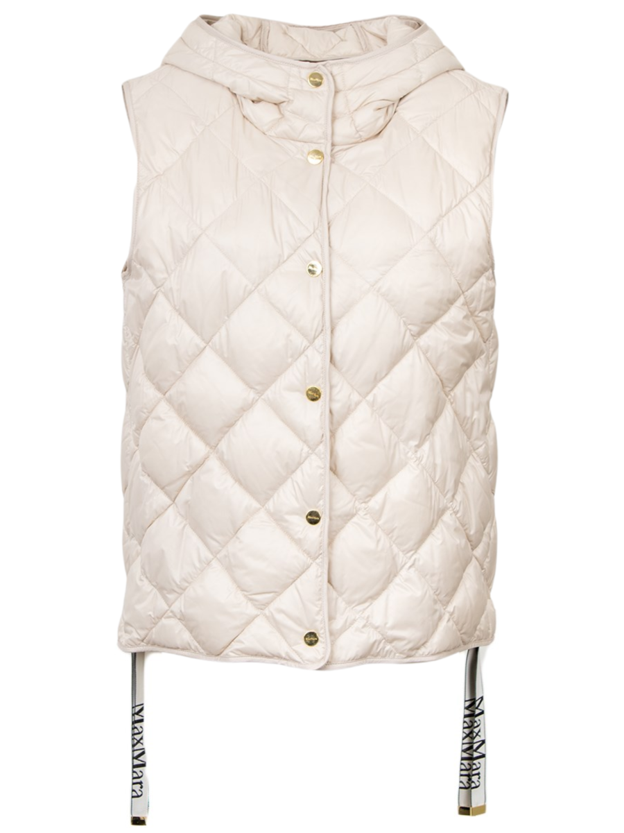 MAX MARA WOMEN Cube Trefa Gilet White