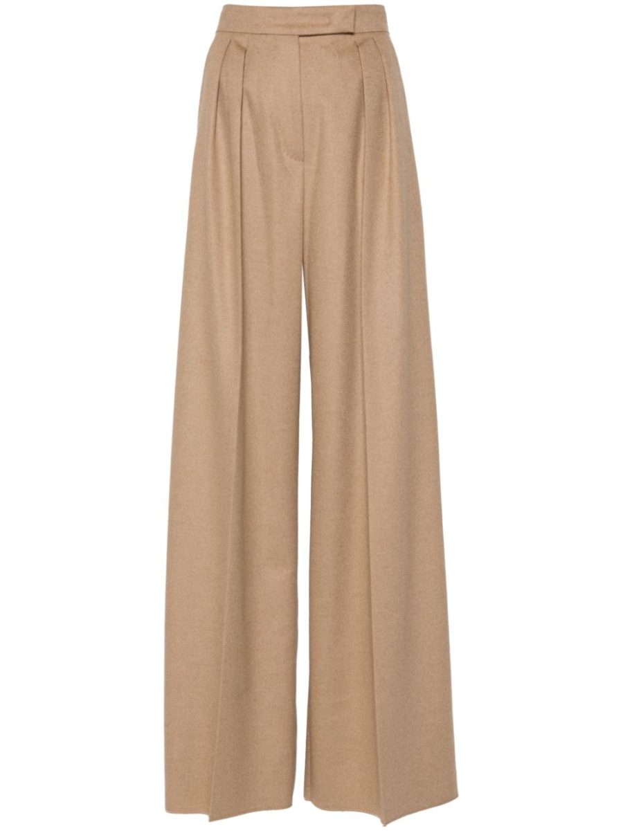 MAX MARA WOMEN Fagus Long Trousers Light Brown