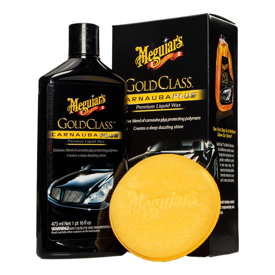 MEGUIARS G7016 Gold Class Carnauba Plus Premium Liquid Wax - Long-lasting Protection, Deep Shine, Easy Application - The Perfect Car Wax for All Vehicles with Glossy Paint - 16 Oz