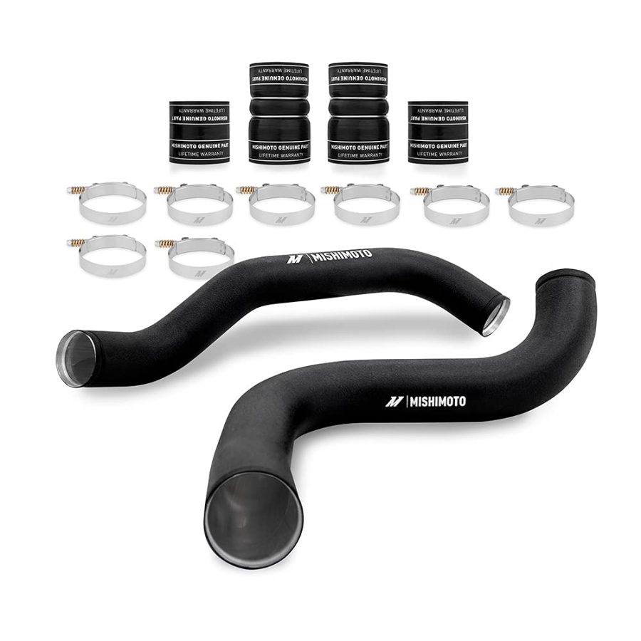 MISHIMOTO MMICP-F2D-99KWBK Intercooler Pipe and Boot Kit, Compatible With Ford 7.3L Powerstroke 1999-2003