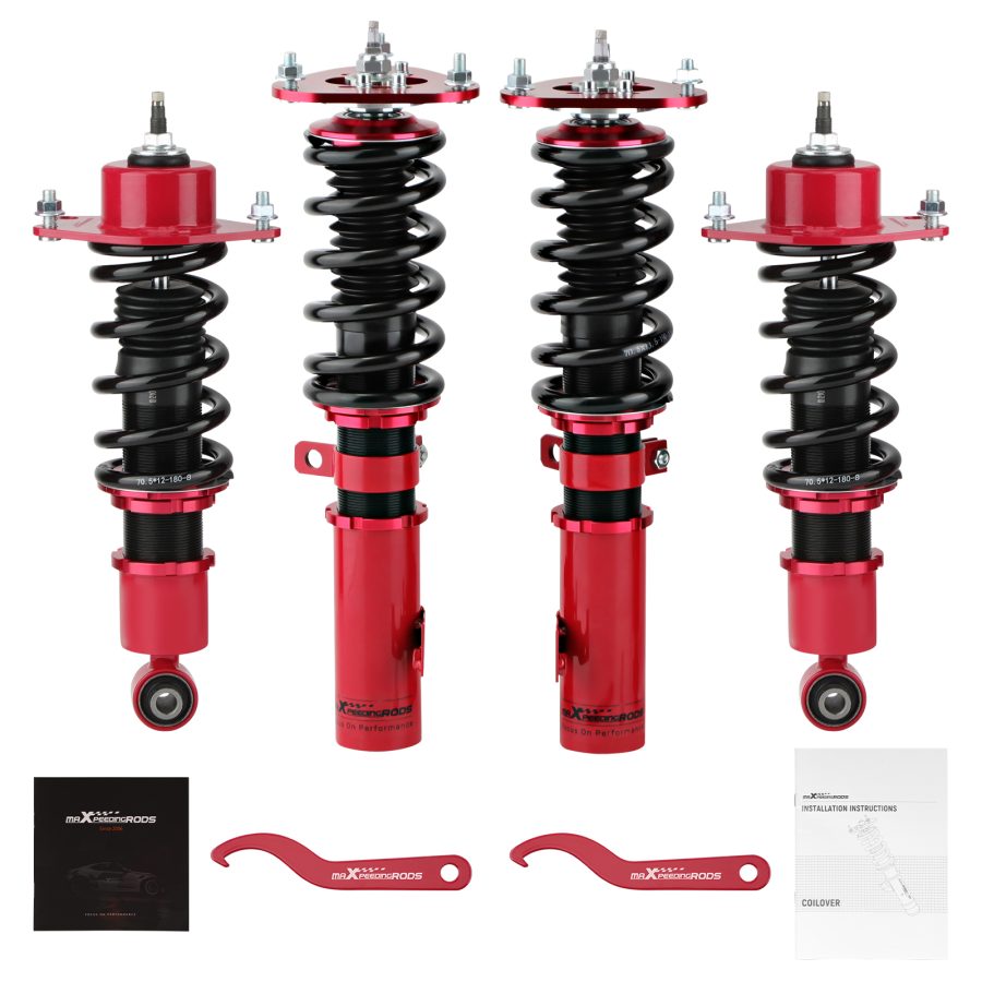 MaXpeedingrods 24-Step Adjustable Coilovers compatible for Toyota Celica GT/GTS 00-06 lowering kit