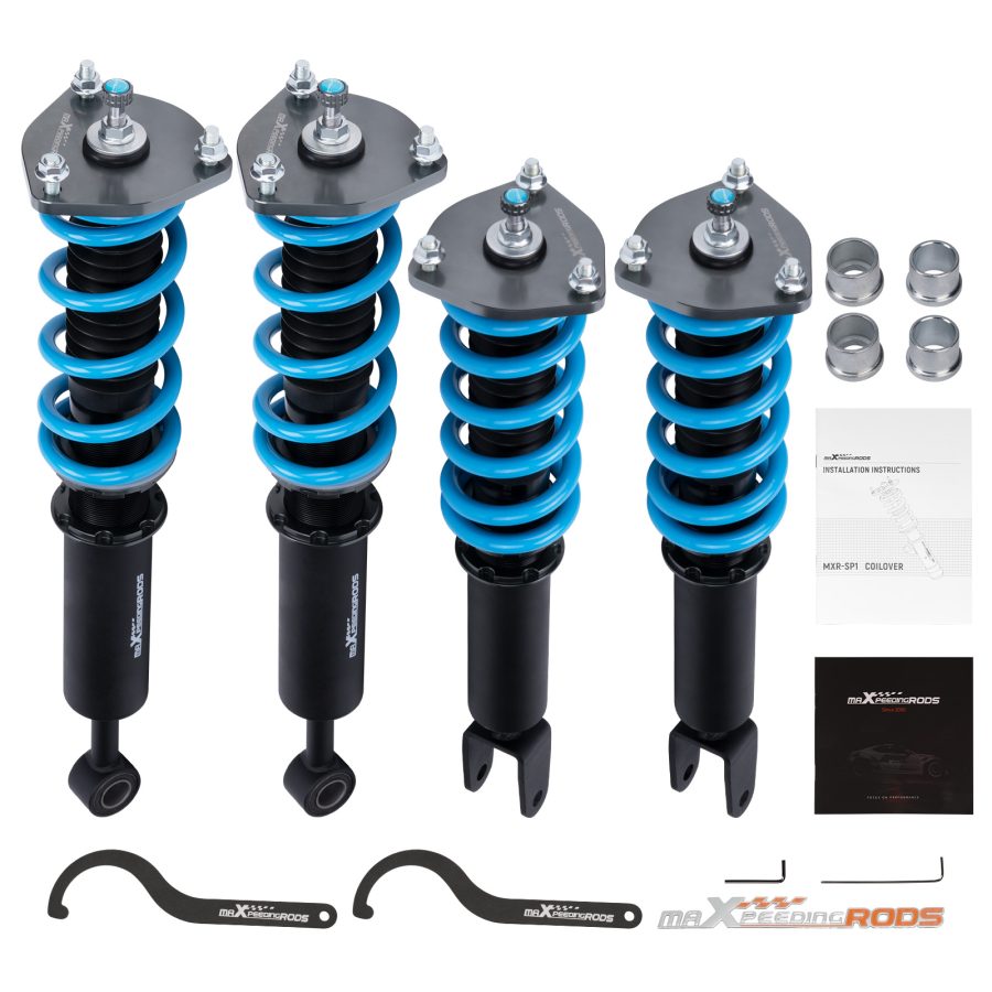 MaXpeedingrods Coilover Damper Suspension Shock+Spring compatible for Lexus LS460 07-16 RWD lowering kit