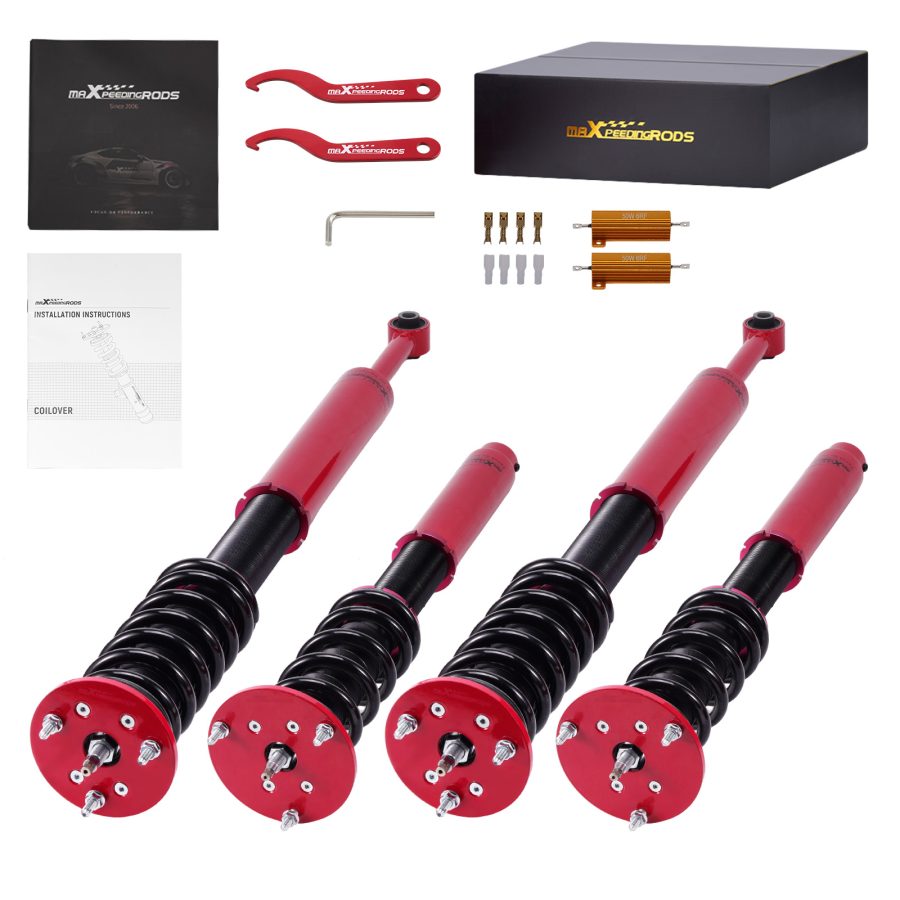 MaXpeedingrods Coilovers 24 Way Damper Kit compatible for MERCEDES S-CLASS W220 S430 S500 lowering kit