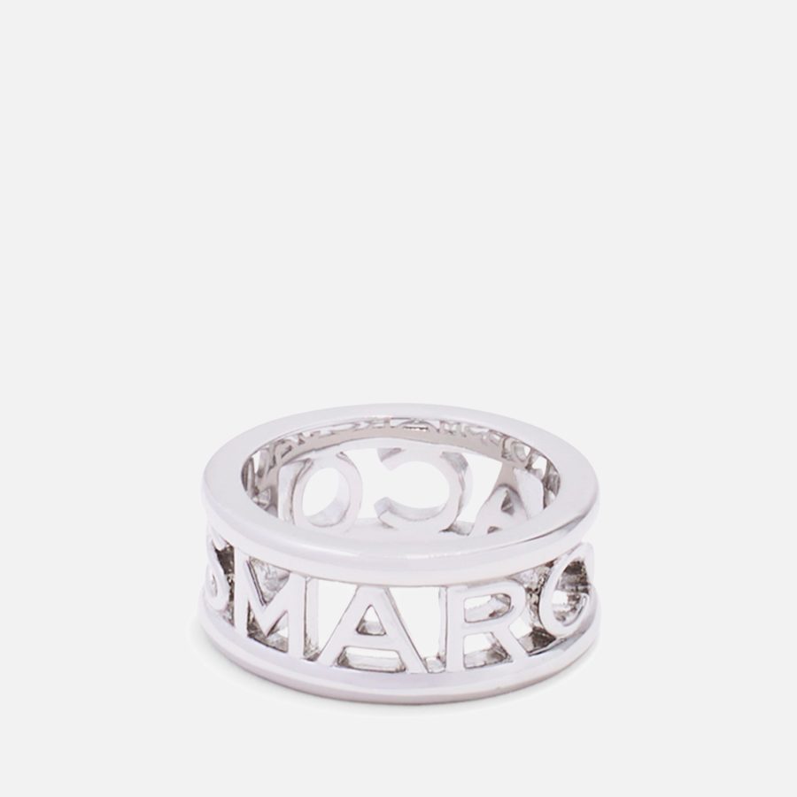 Marc Jacobs Logo Silver-Tone Ring - 7