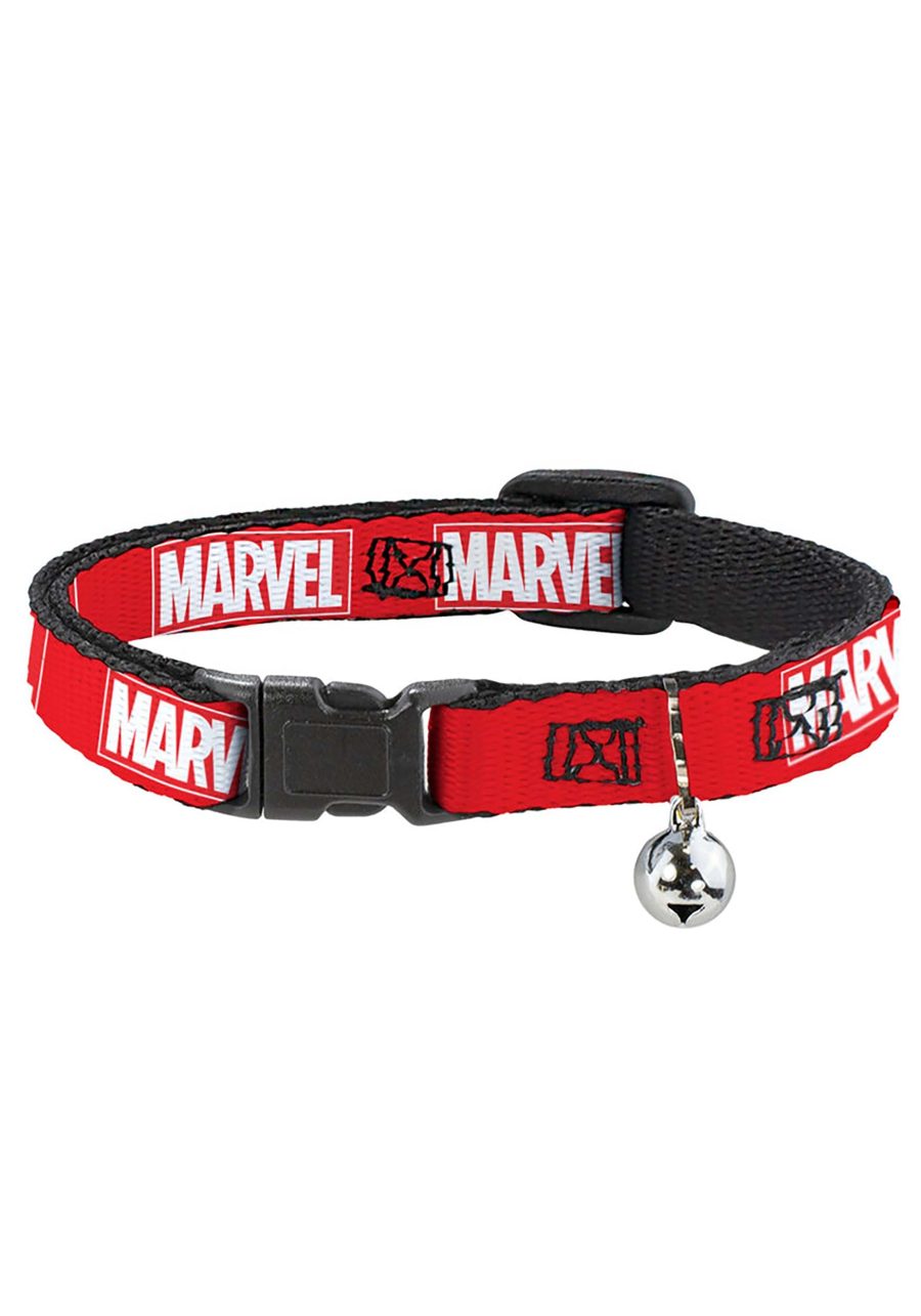 Marvel Red Brick Logo Breakaway Cat Collar