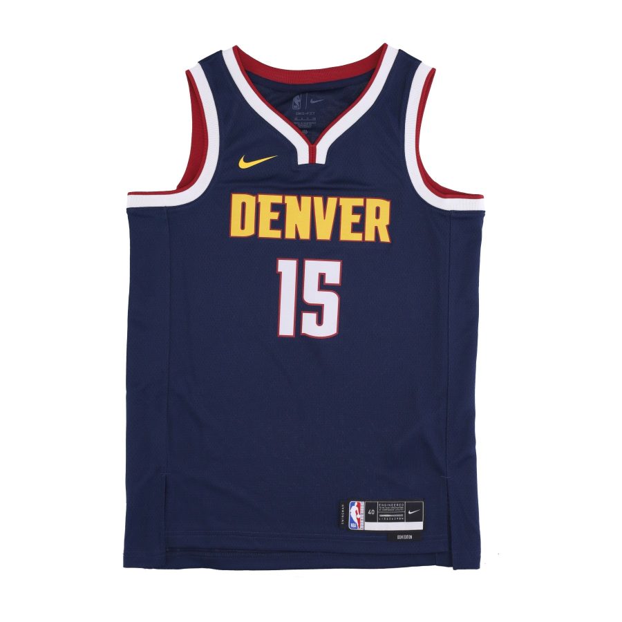 Men's Basketball Tank Top Nba Dri-fit Swingman Jersey Icon Edition 2022/23 No 15 Nikola Jokic Dennig College Navy