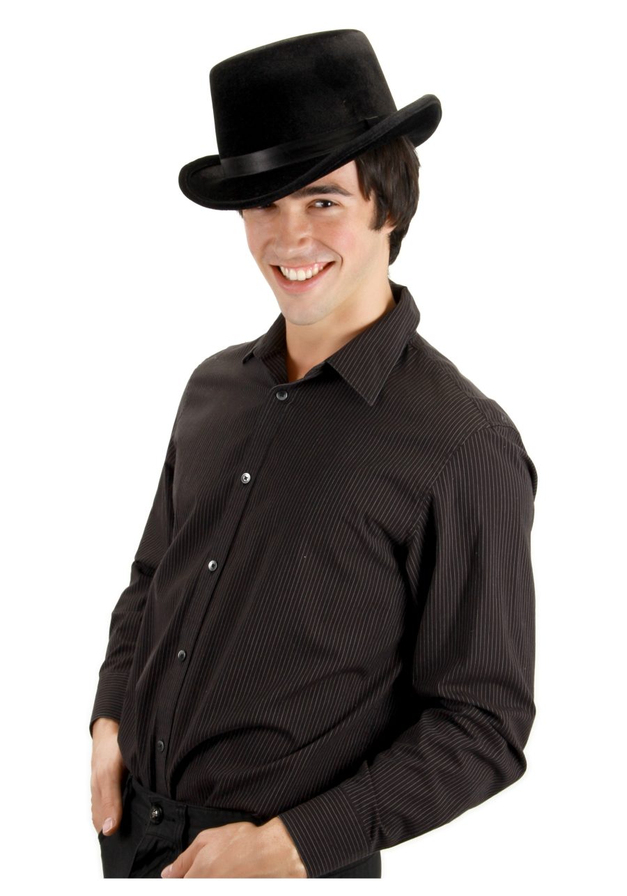 Men's Black Top Costume Hat