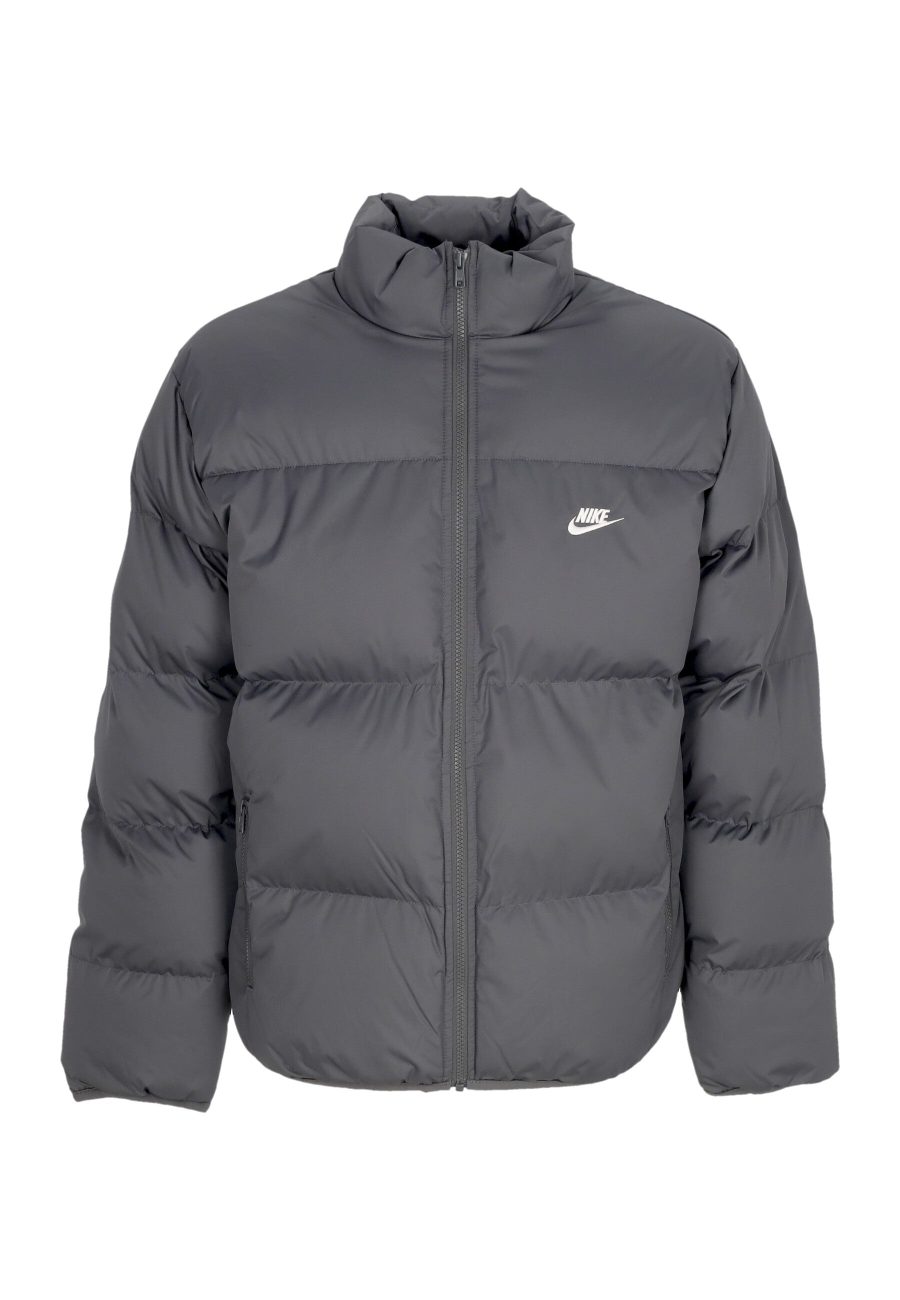 Men's Club Puffer Jacket Iron Grey/white