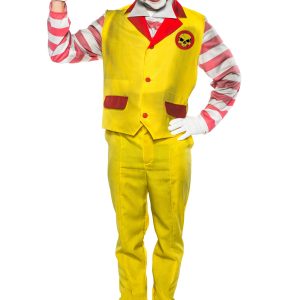Men's Evil Fast Food Clown Costume