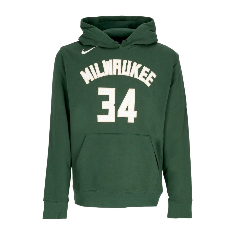 Men's Hoodie Nba Club Hoodie No 34 Giannis Antetokounmpo Milbuc Fir