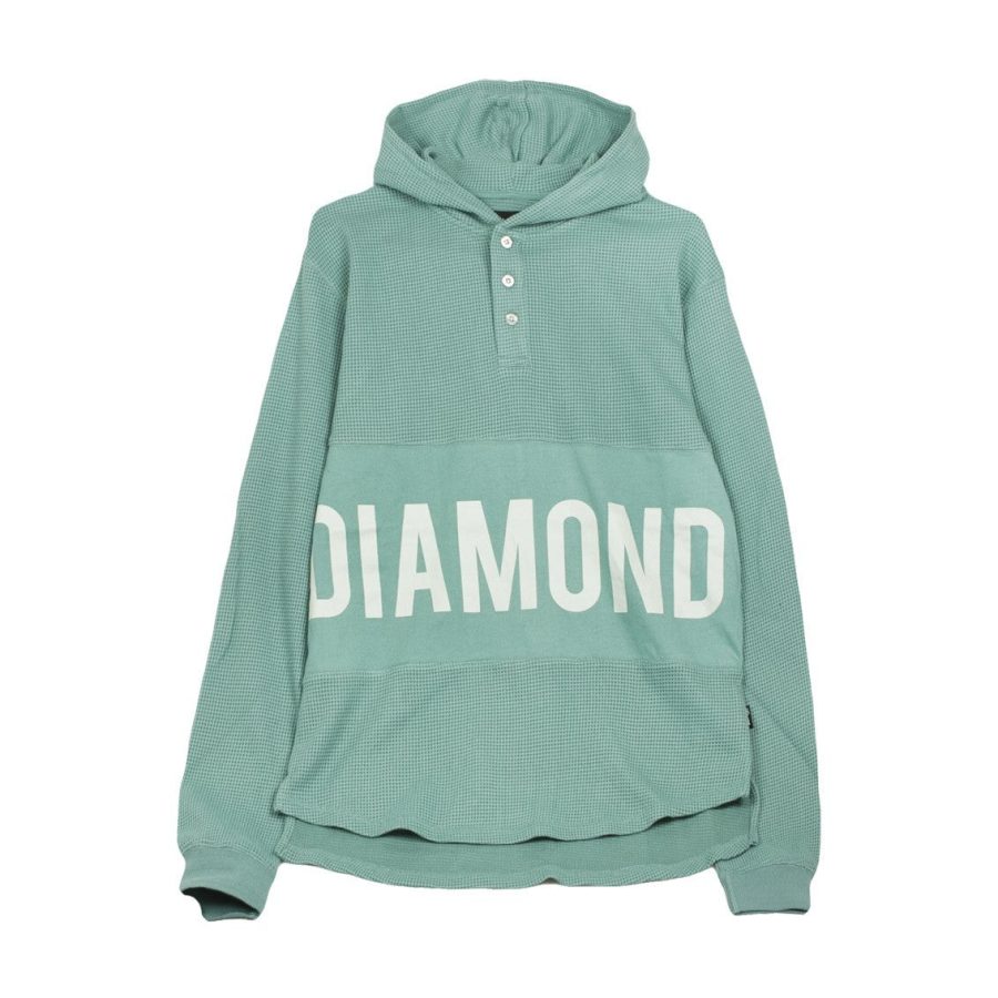 Men's Lightweight Hooded Sweatshirt Winston Hooded Thermal Teal/white