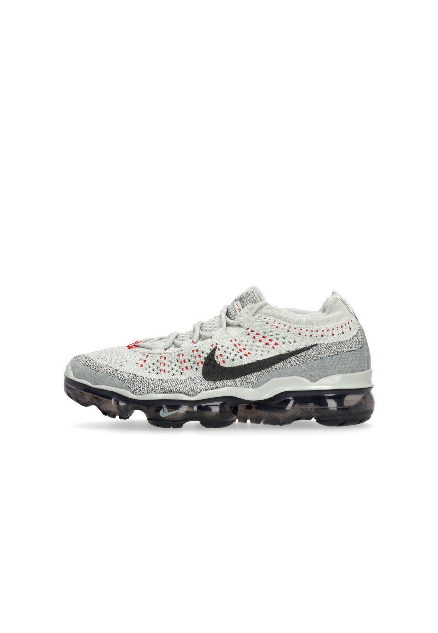 Men's Low Shoe Air Vapormax 2023 Flyknit Light Silver/smoke Grey/pants Red