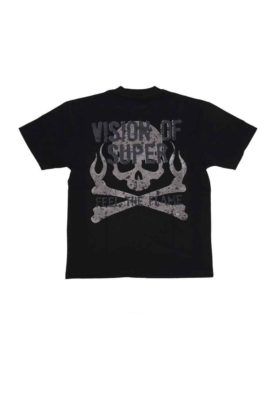 Men's Military Skull On Back Tee Black