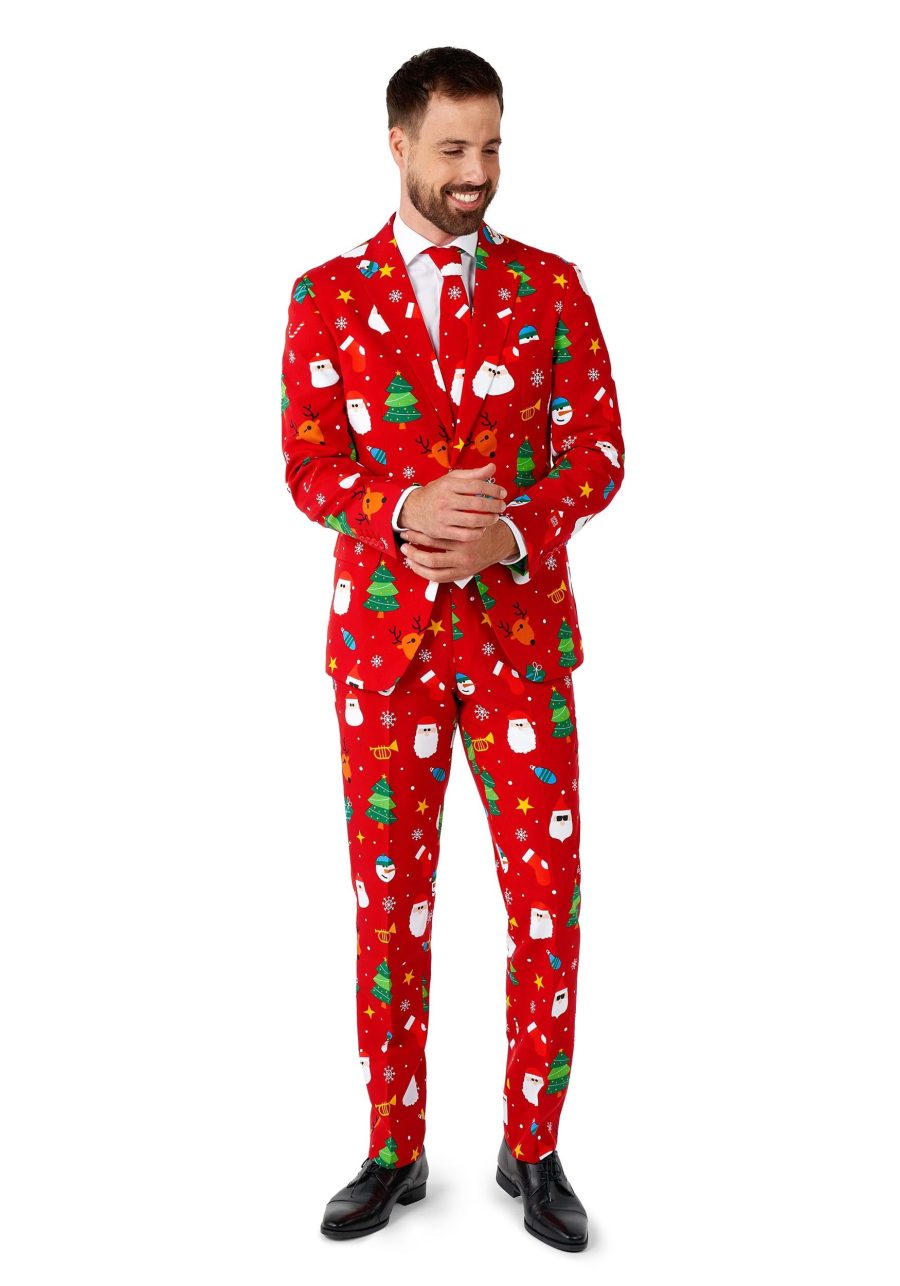 Men's Opposuits Christmas Festivity Red Suit