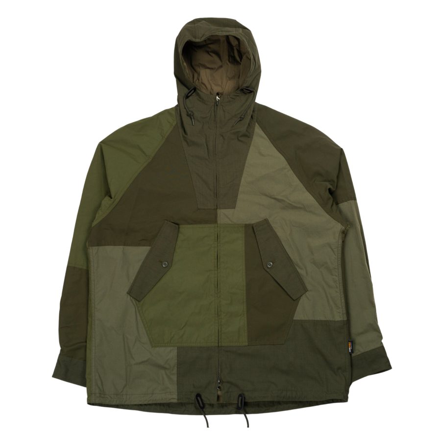 Men's Patchwork Parka in Khaki