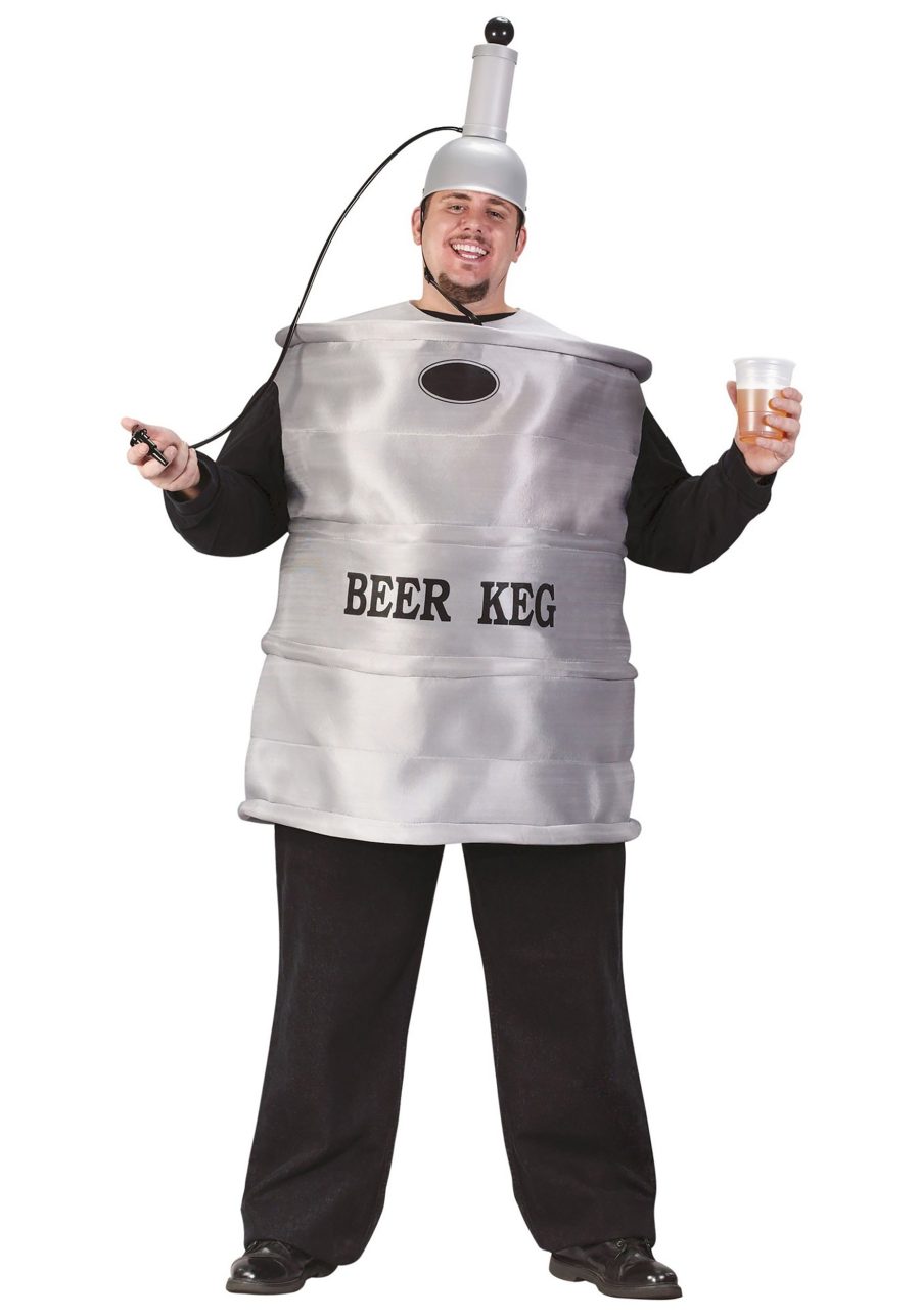 Men's Plus Size Beer Keg Costume