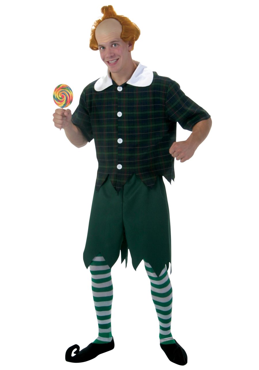 Men's Plus Size Green Munchkin Man Costume