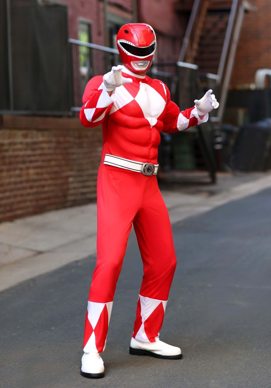 Men's Power Rangers Red Ranger Muscle Costume