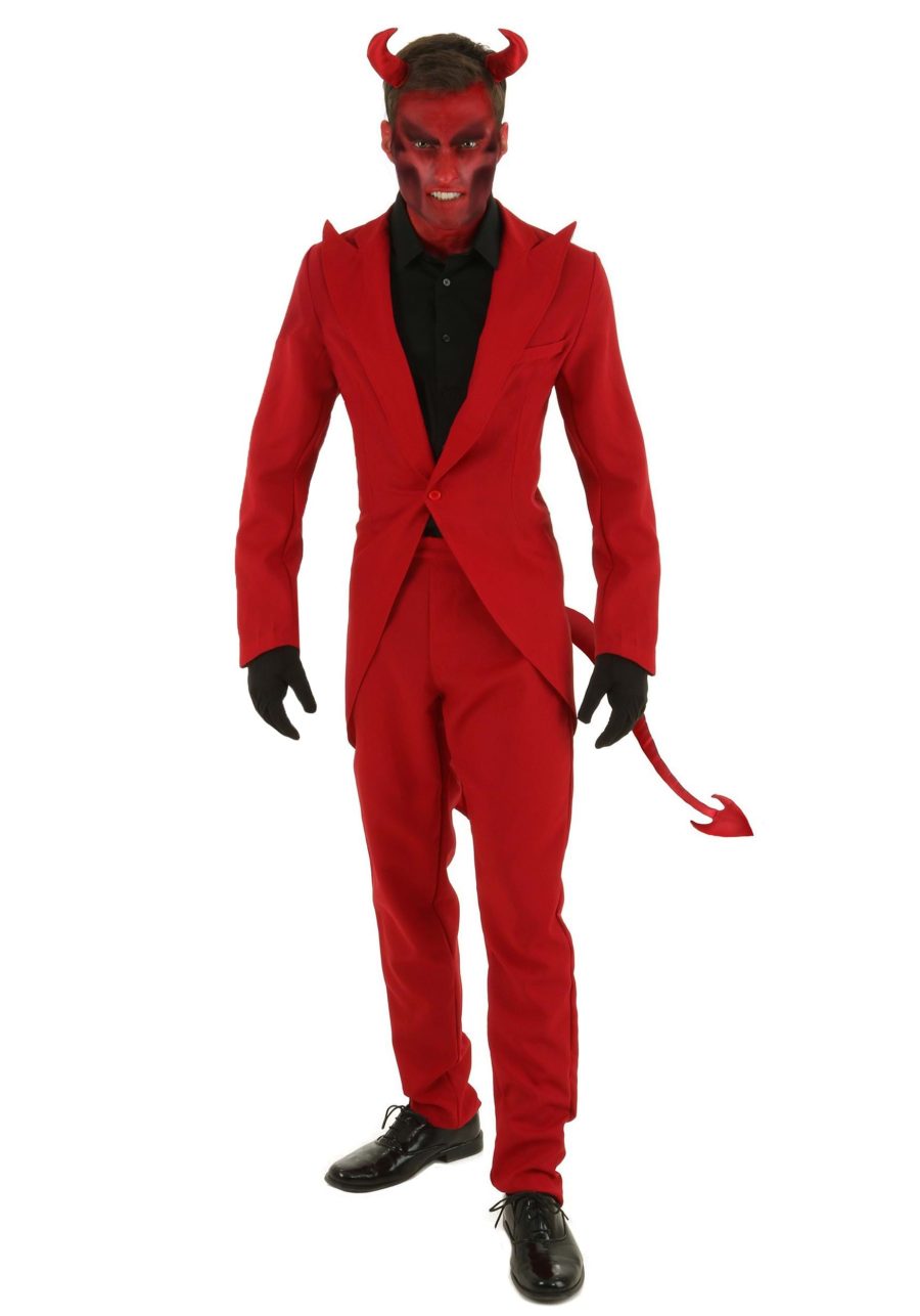 Men's Red Suit Devil Costume