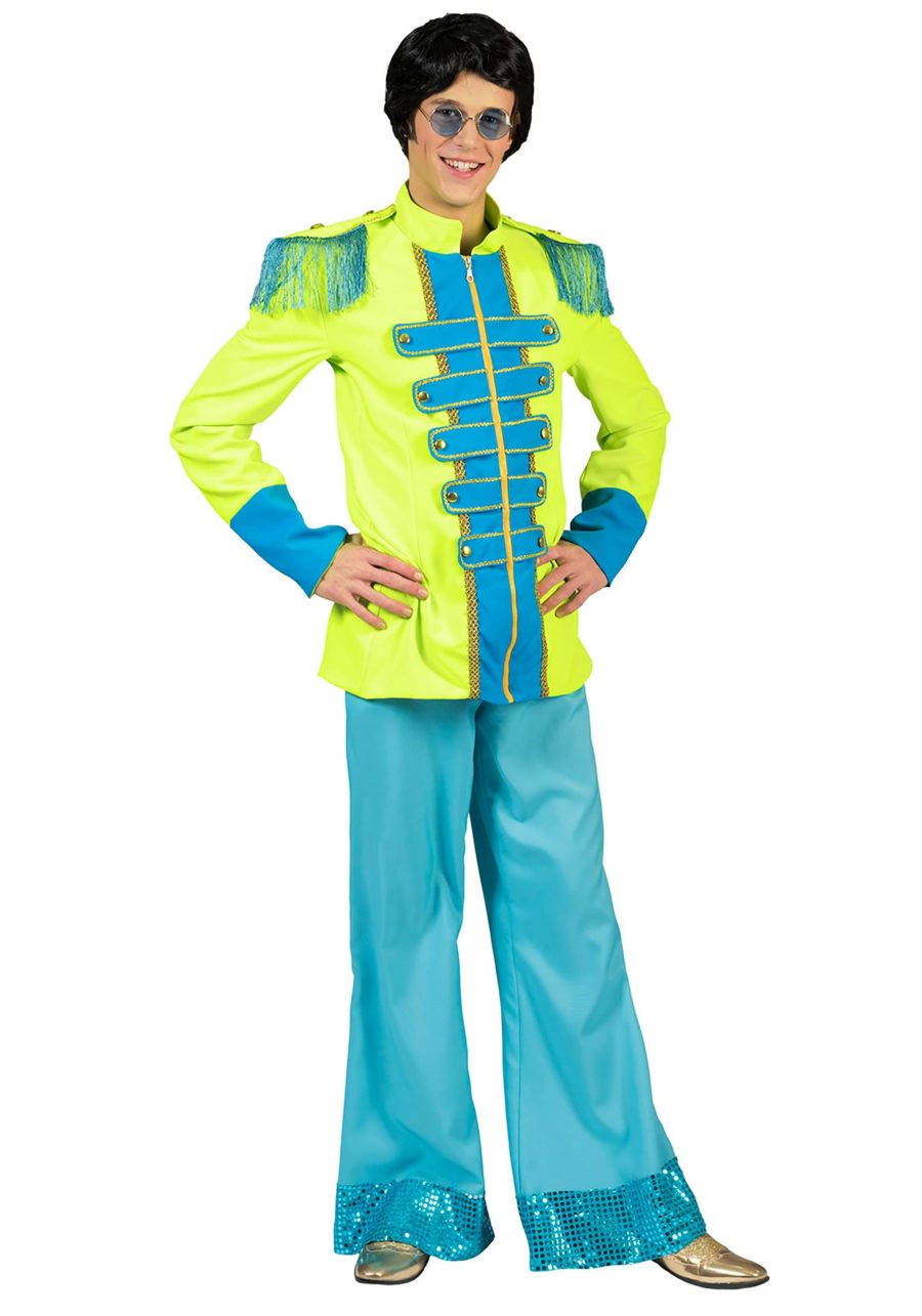 Men's Sgt. Pepper Album Inspired Green Costume Jacket