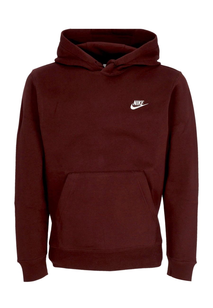 Men's Sportswear Club Fleece Hoodie Burgundy Crush/burgundy Crush/white