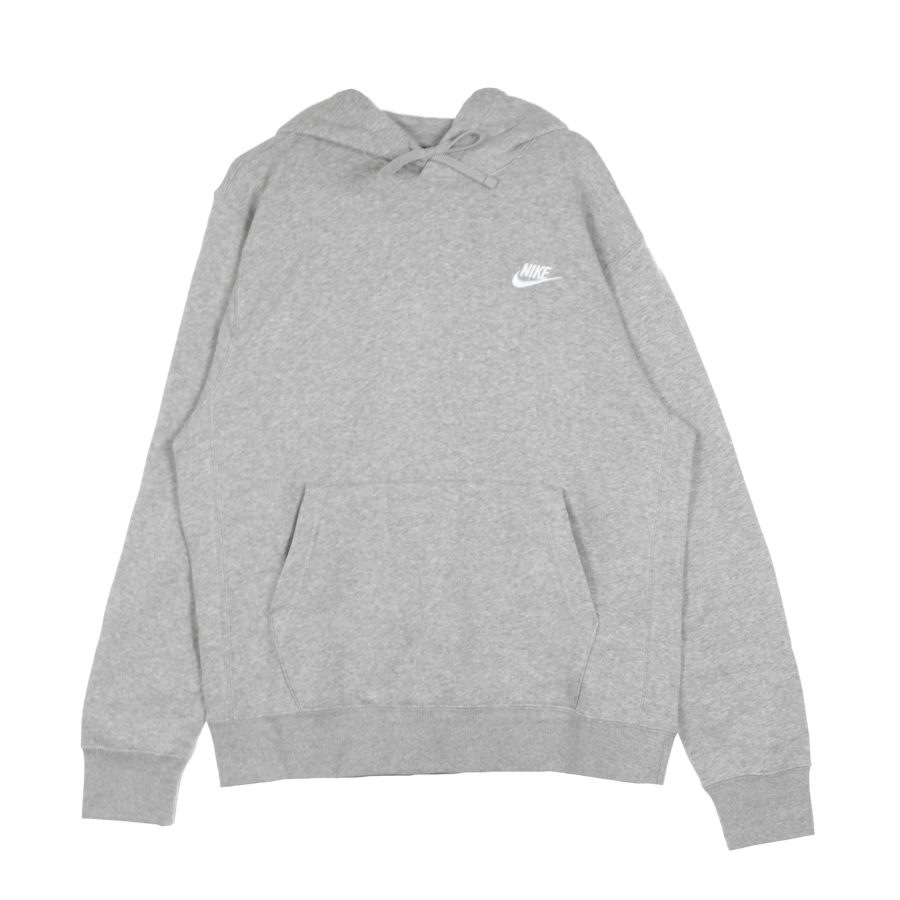 Men's Sportswear Club Fleece Hoodie Dk Gray Heather/matte Silver/white