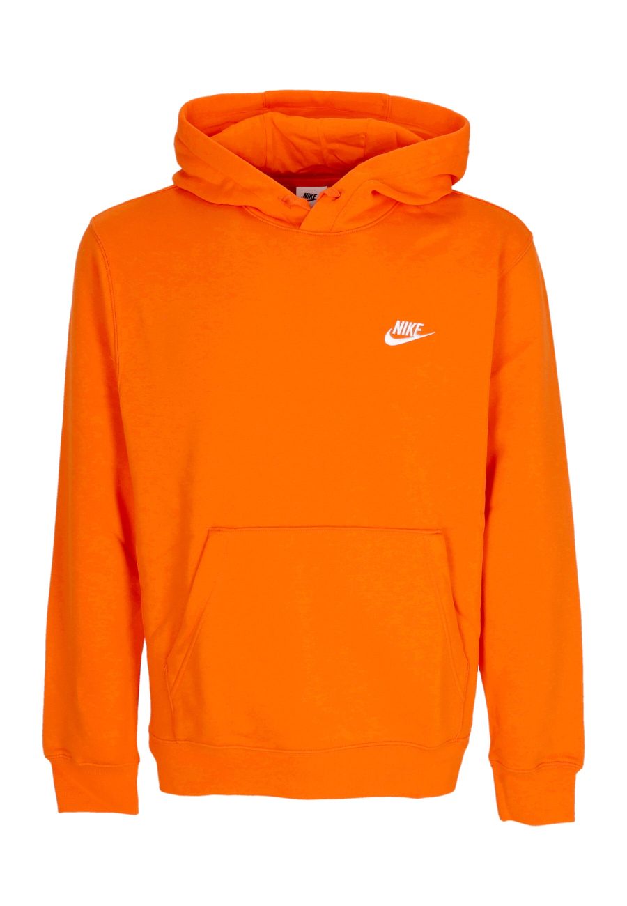 Men's Sportswear Club Fleece Hoodie Safety Orange/safety Orange/white