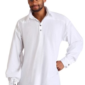 Mens White Renaissance Shirt