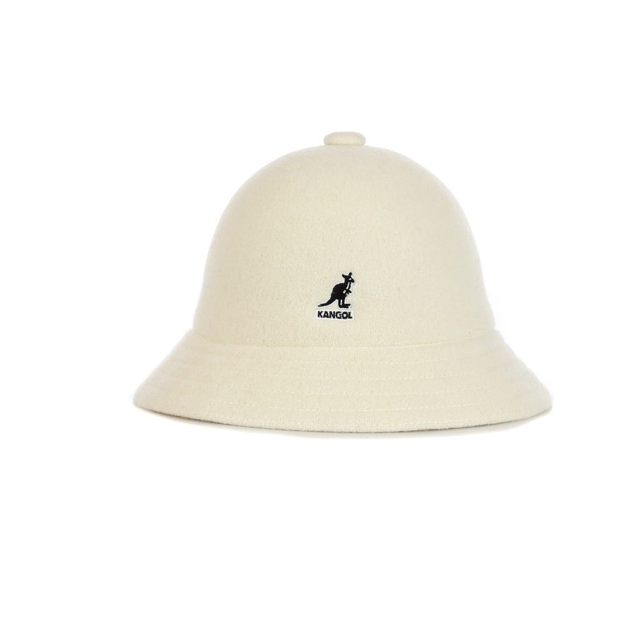 Men's Wool Casual White Bucket Hat