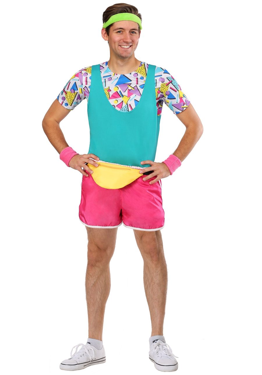 Men's Work It Out 80s Costume