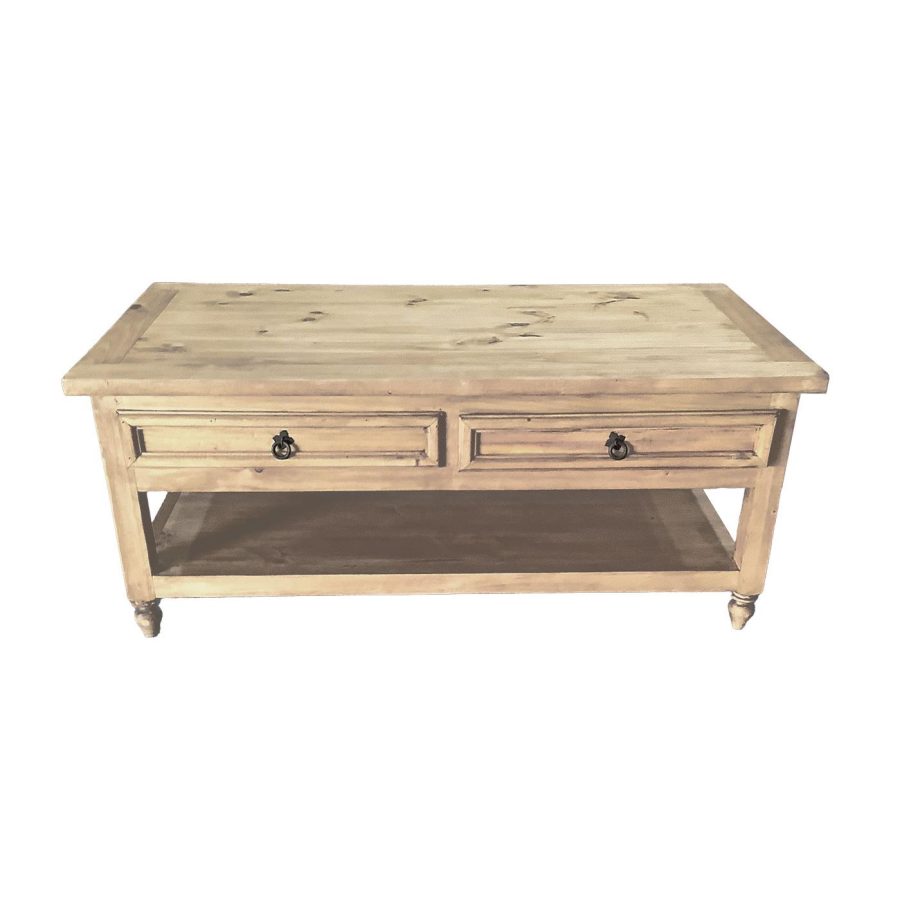 Mexican Rustic Pine Coqueta Coffee Table