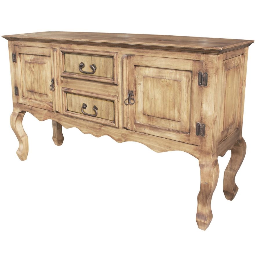 Mexican Rustic Pine Santa Fe Console Table