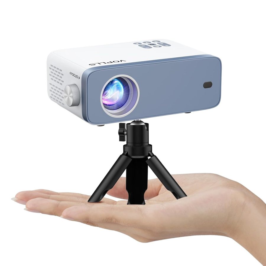 Mini Projector, 1080P Full Hd Supported Video Projector, Portable Outdoor Home T