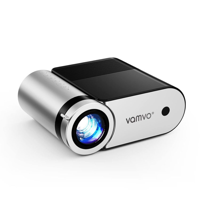 Mini Projector, Vamvo Portable Projector Support 1080P 200" Mini HD Movie Projec