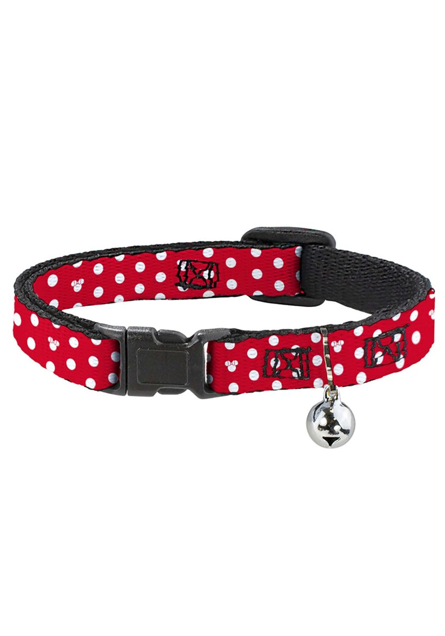 Minnie Mouse Polka Dot Cat Collar Breakaway