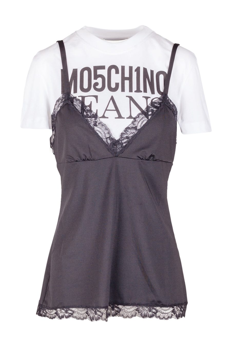 Mo5ch1no Jeans - Moschino - T-shirt with top - 430109 - Black