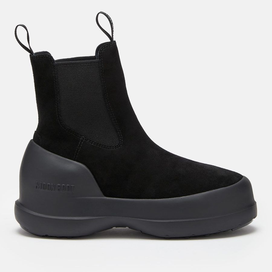 Moon Boot Women's Luna Suede Chelsea Boots - Black - UK 3.5