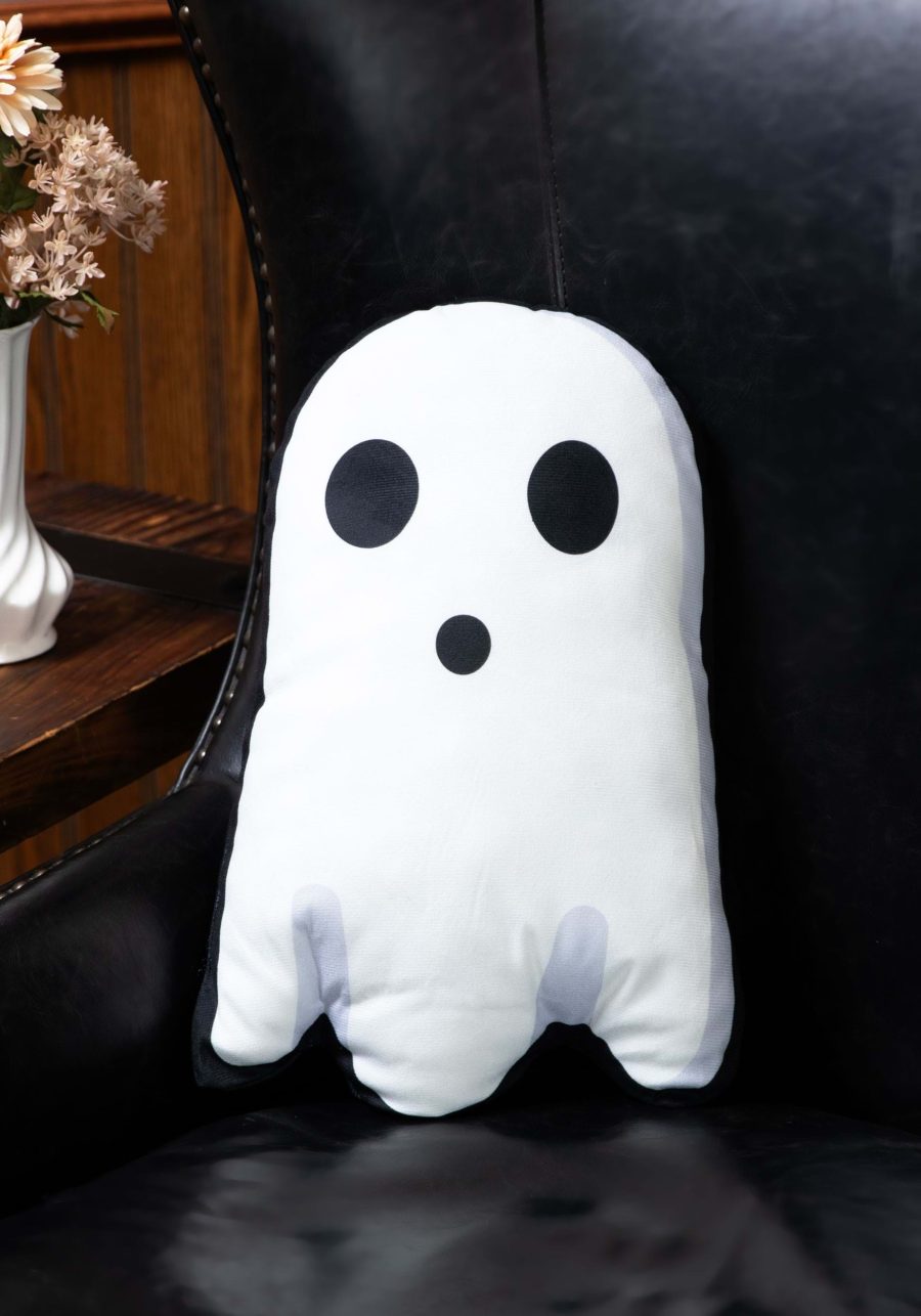 My Friendly White Ghost Plush Pillow