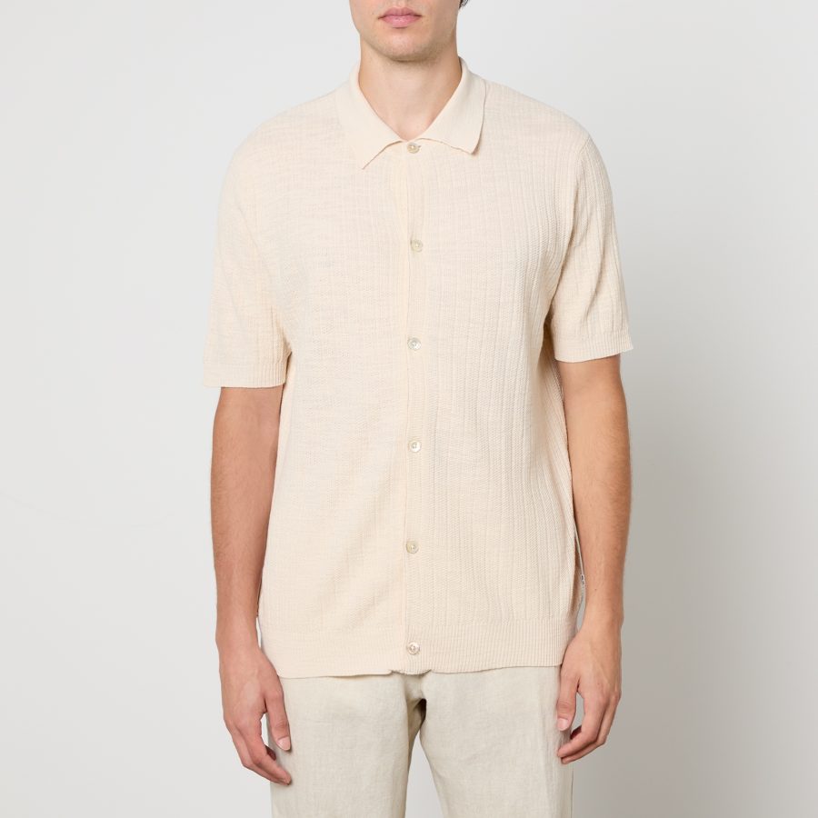 NN.07 Nolan Cotton Knit Shirt - S