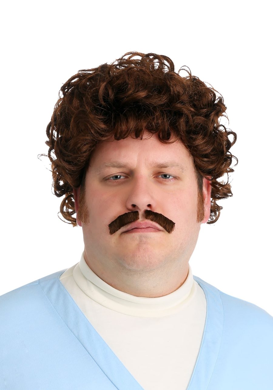 Nacho Libre Wig & Mustache Adult