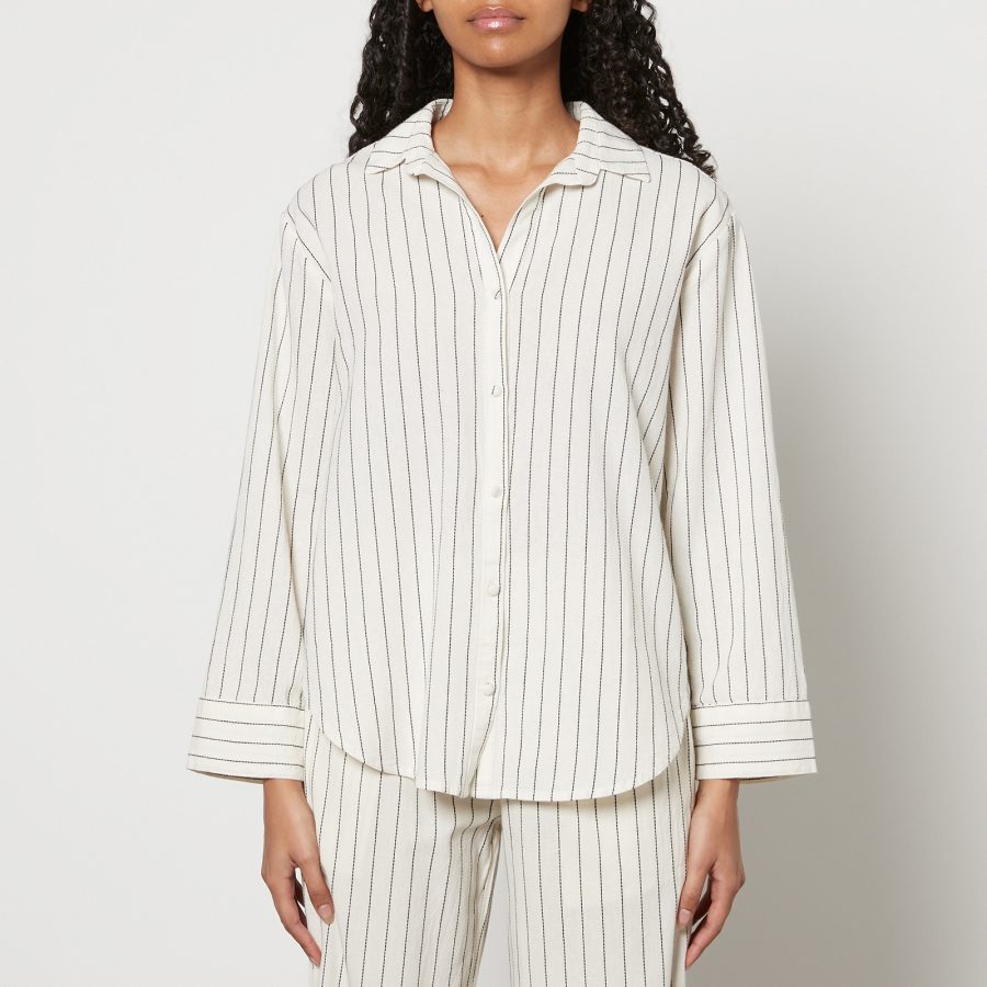 Nobody's Child Pinstriped Organic Cotton Tamar Shirt - UK 14