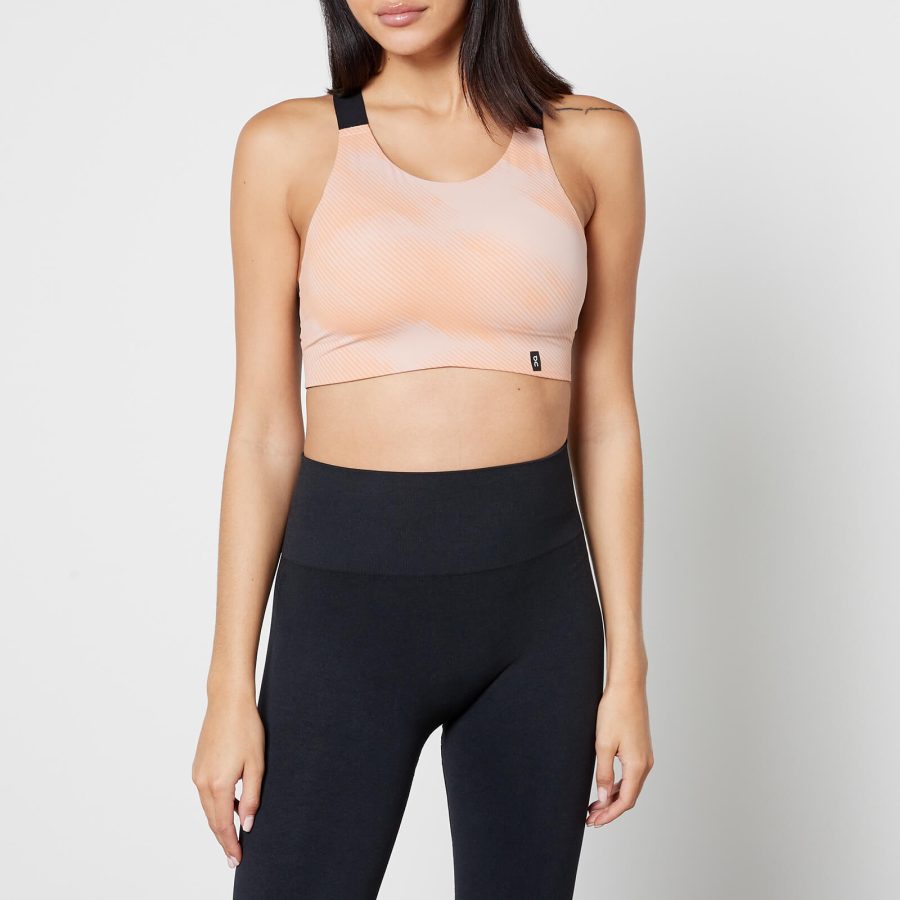 ON Lumos Printed Stretch-Jersey Sports Bra - M