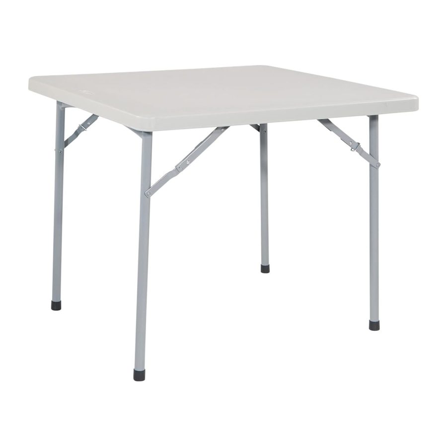 Office Star Resin Folding Table for Banquets, Picnics, and Parties, 36 Inch, Squ