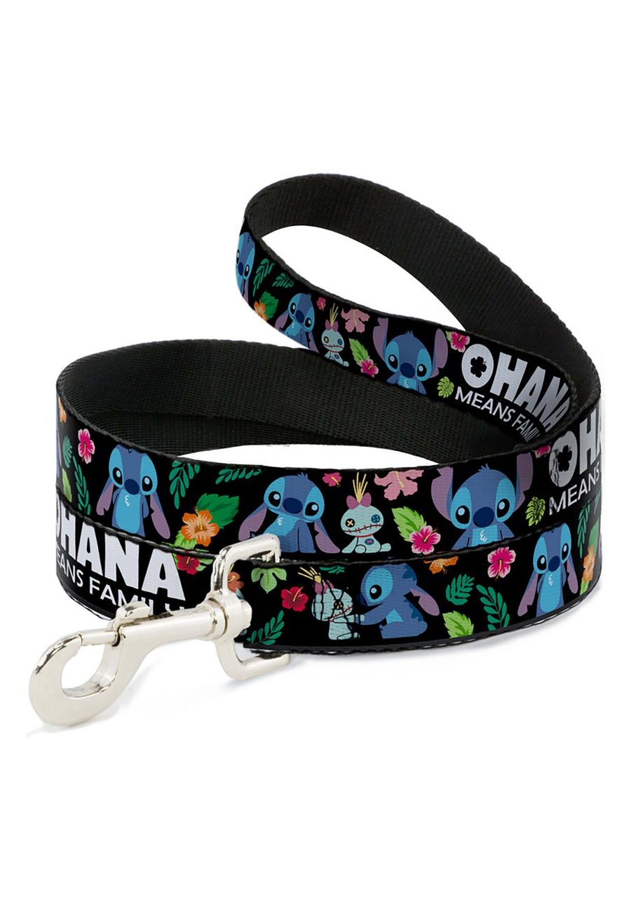 Ohana Means Family Stitch & Scrump Poses Dog Leash