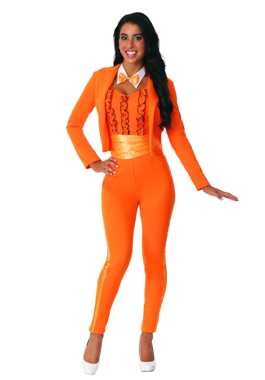 Orange Tuxedo Women's Costume