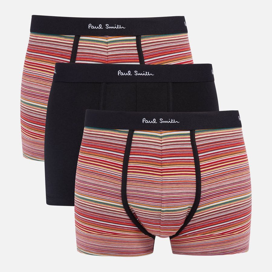 PS Paul Smith Organic Cotton-Blend Three-Pack Boxer Shorts - S