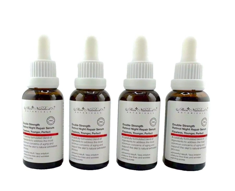 Pack of 4 - Skin Nutrition Botanicals Double Strength Retinol Night Repair Serum