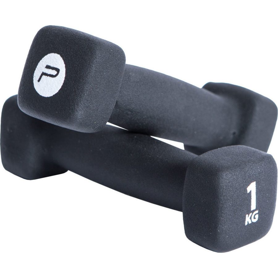 Pair of dumbbells Pure2Improve neoprene 2x 1Kg