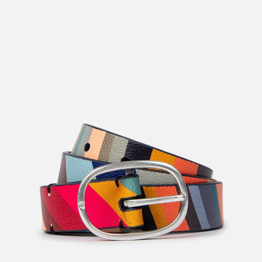 Paul Smith Reversible Swirl Leather Belt - 90cm